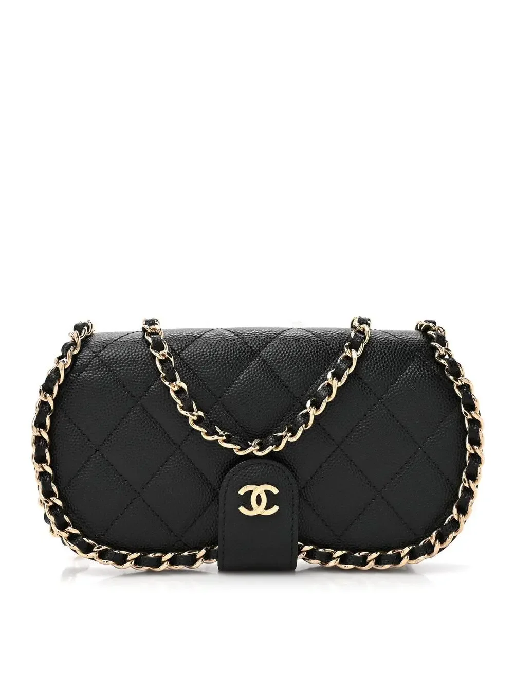 Chanel Caviar Quilted Chain Glasses #321493C16B